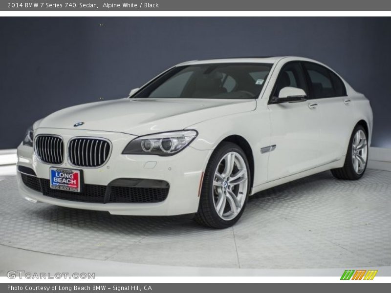 Alpine White / Black 2014 BMW 7 Series 740i Sedan