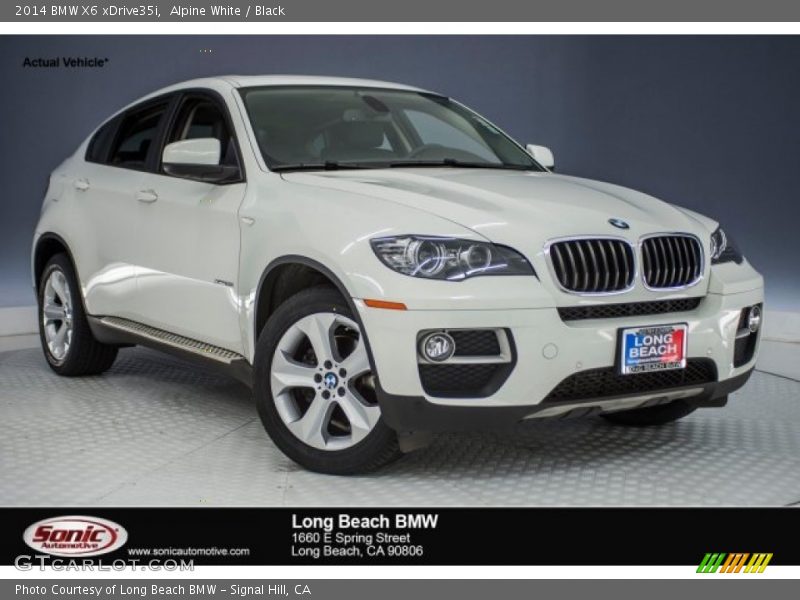 Alpine White / Black 2014 BMW X6 xDrive35i