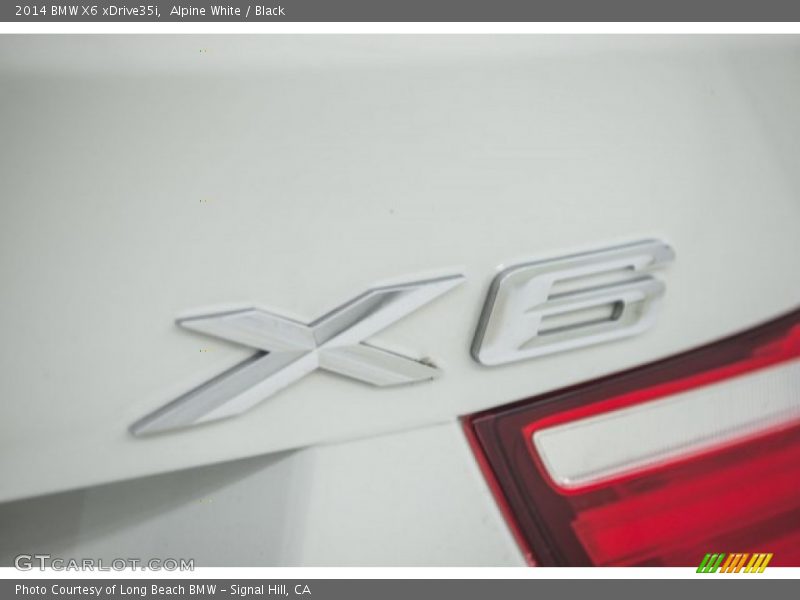 Alpine White / Black 2014 BMW X6 xDrive35i