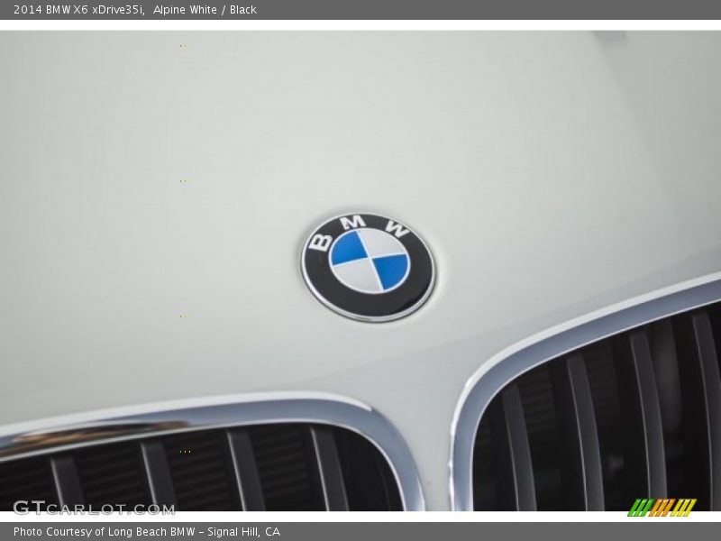 Alpine White / Black 2014 BMW X6 xDrive35i