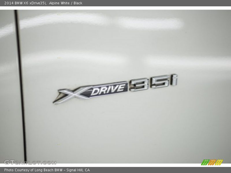 Alpine White / Black 2014 BMW X6 xDrive35i