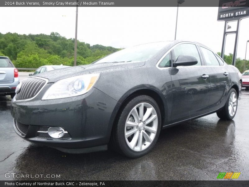 Smoky Gray Metallic / Medium Titanium 2014 Buick Verano