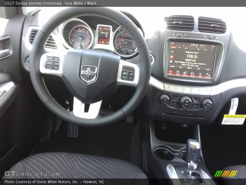 Vice White / Black 2017 Dodge Journey Crossroad
