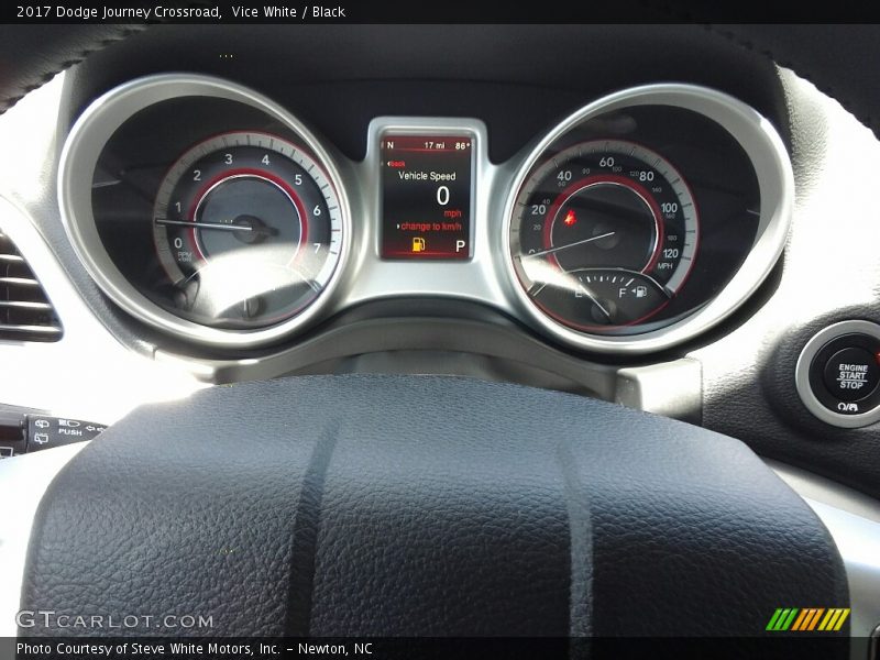 Vice White / Black 2017 Dodge Journey Crossroad