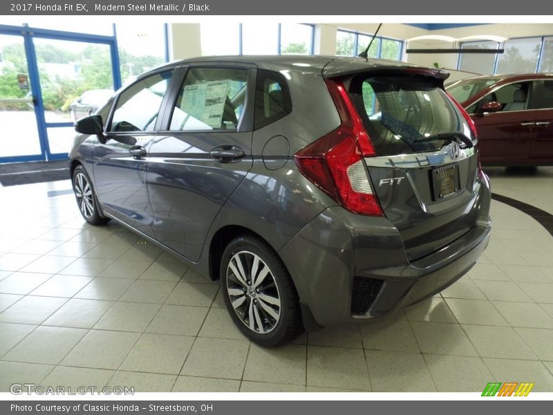 Modern Steel Metallic / Black 2017 Honda Fit EX
