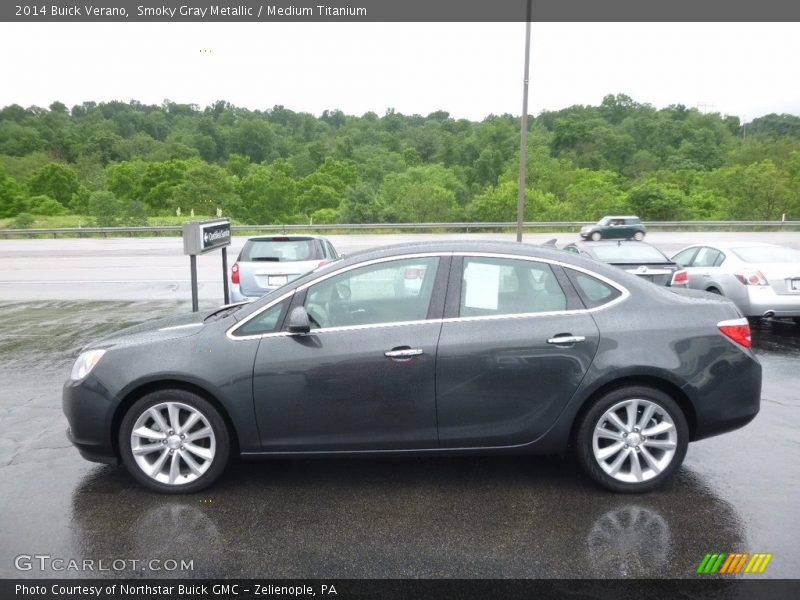 Smoky Gray Metallic / Medium Titanium 2014 Buick Verano