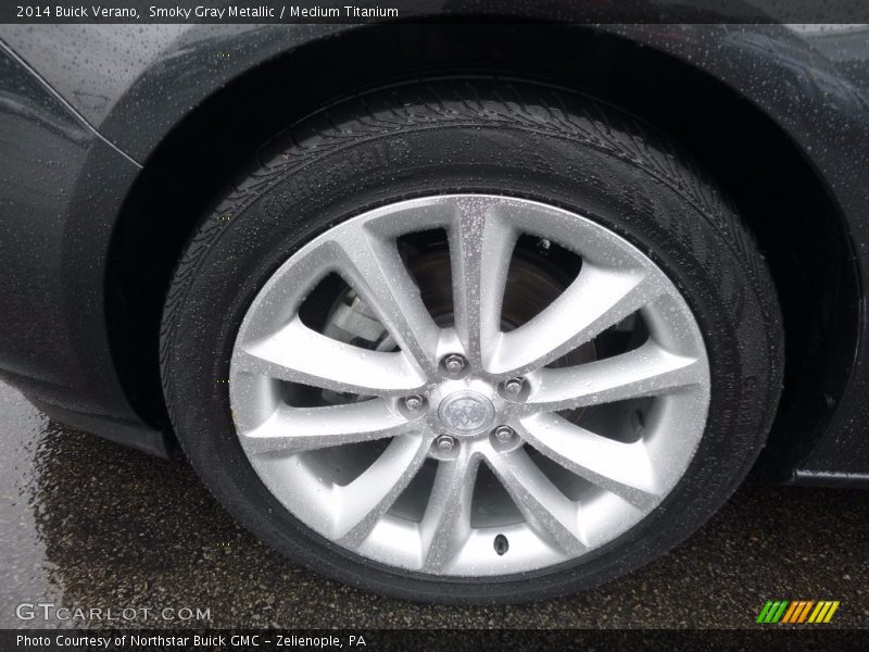 Smoky Gray Metallic / Medium Titanium 2014 Buick Verano