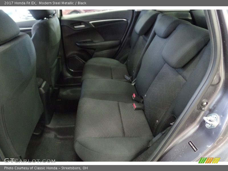Modern Steel Metallic / Black 2017 Honda Fit EX