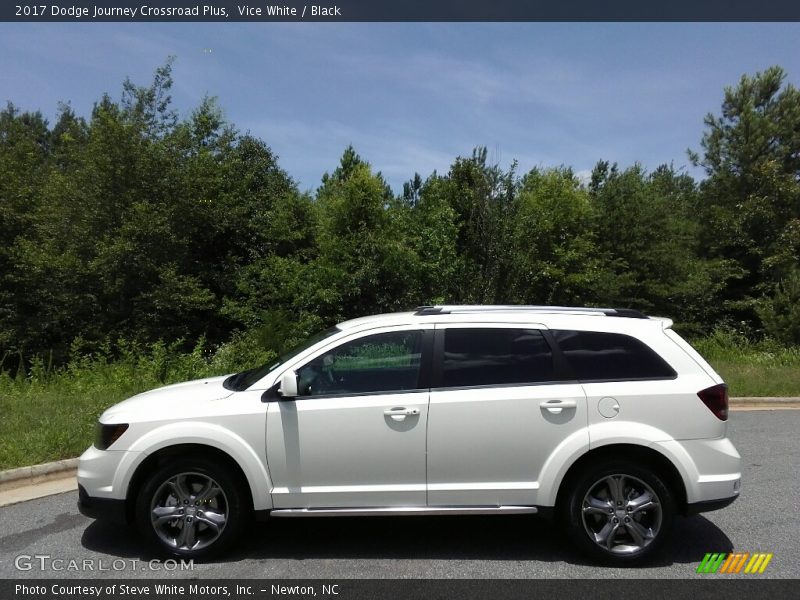 Vice White / Black 2017 Dodge Journey Crossroad Plus
