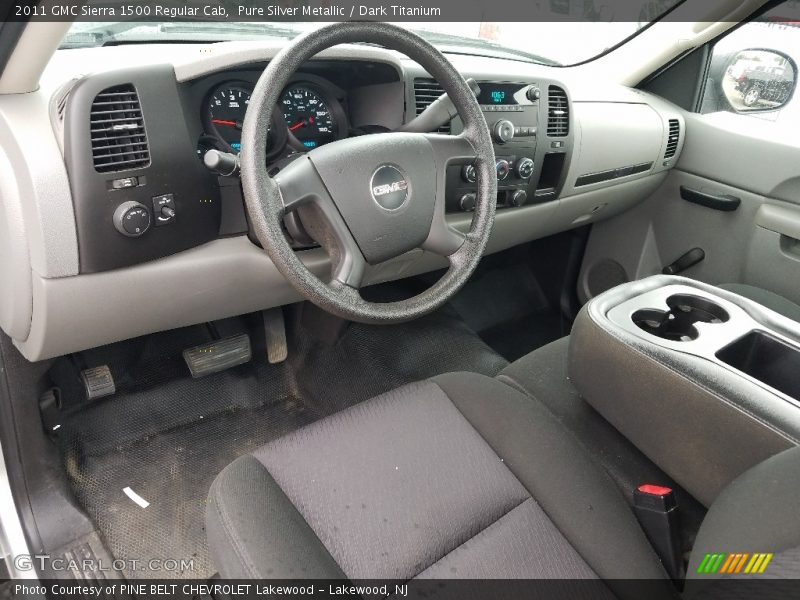 Pure Silver Metallic / Dark Titanium 2011 GMC Sierra 1500 Regular Cab