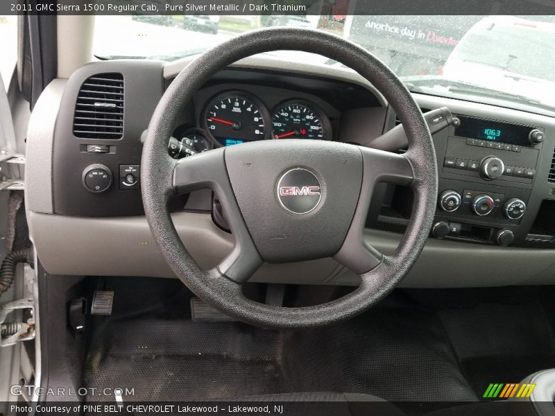 Pure Silver Metallic / Dark Titanium 2011 GMC Sierra 1500 Regular Cab