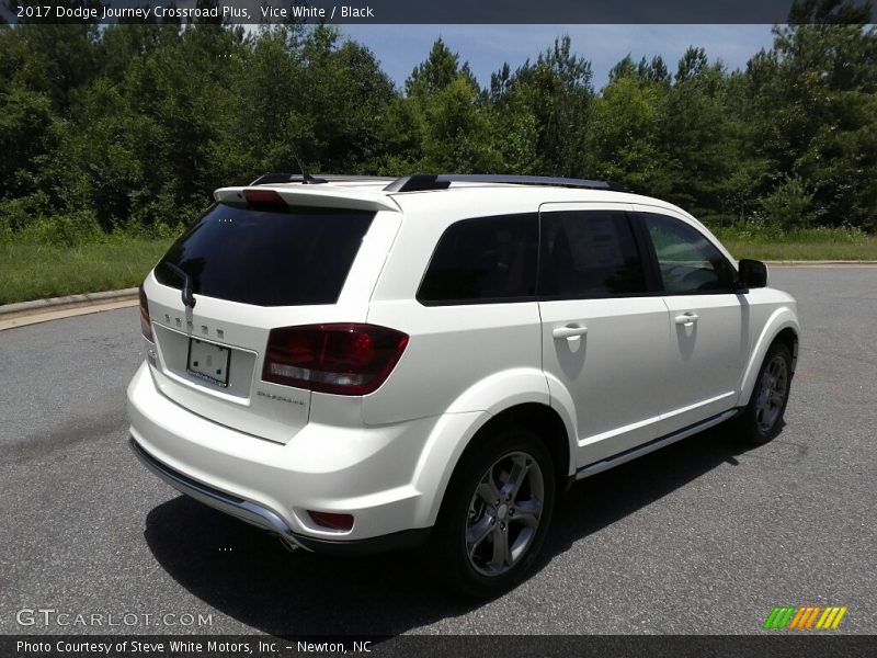 Vice White / Black 2017 Dodge Journey Crossroad Plus