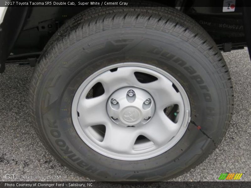 Super White / Cement Gray 2017 Toyota Tacoma SR5 Double Cab