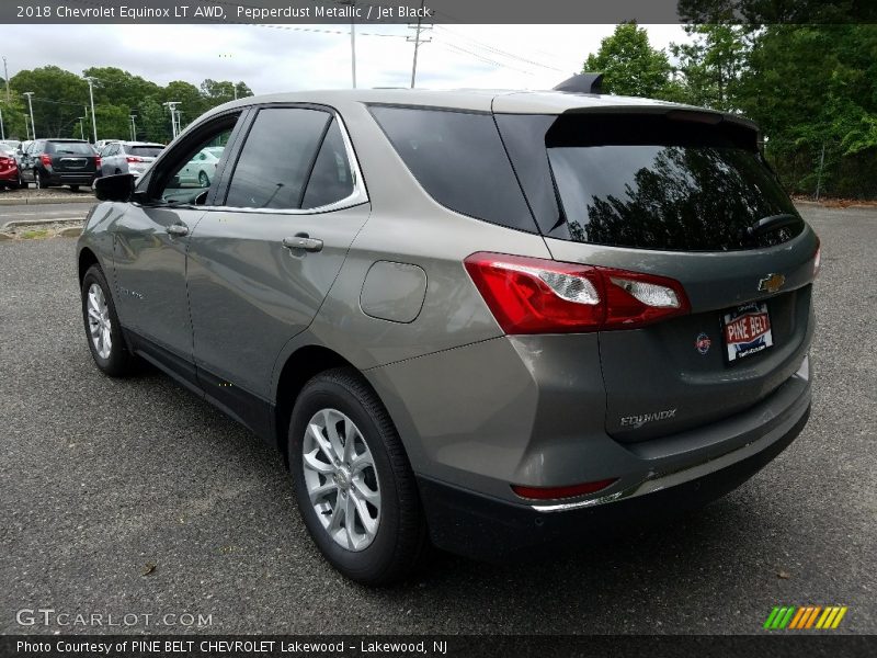 Pepperdust Metallic / Jet Black 2018 Chevrolet Equinox LT AWD