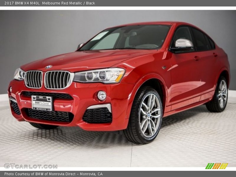 Melbourne Red Metallic / Black 2017 BMW X4 M40i