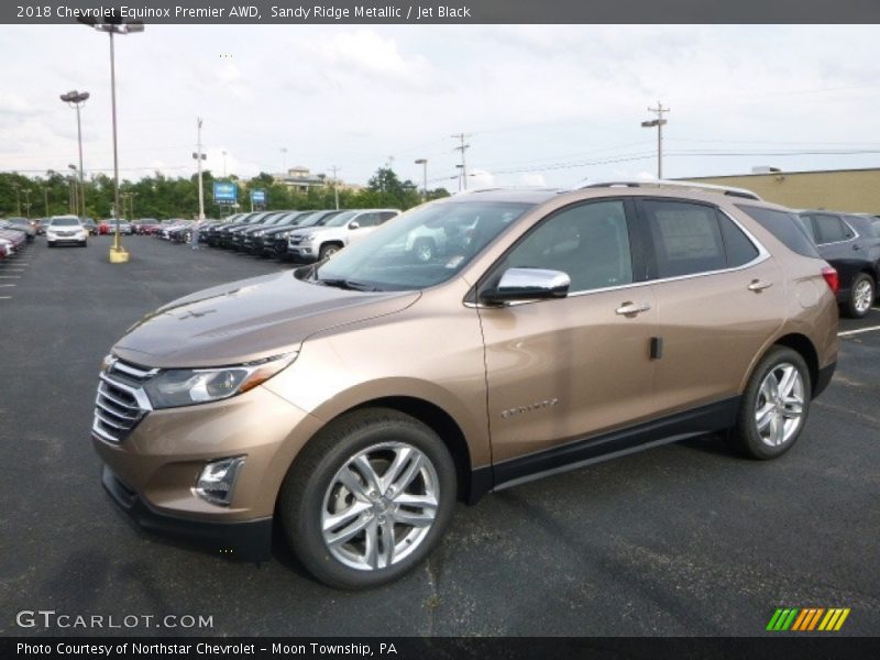 Sandy Ridge Metallic / Jet Black 2018 Chevrolet Equinox Premier AWD