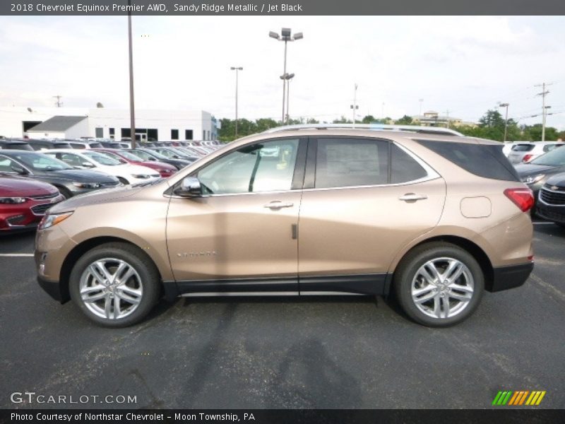 Sandy Ridge Metallic / Jet Black 2018 Chevrolet Equinox Premier AWD