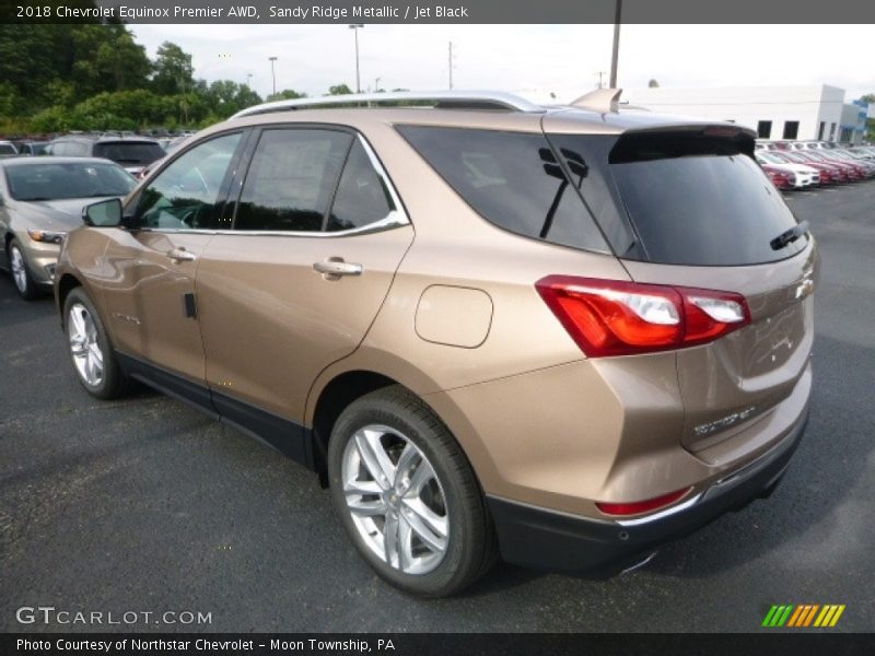 Sandy Ridge Metallic / Jet Black 2018 Chevrolet Equinox Premier AWD