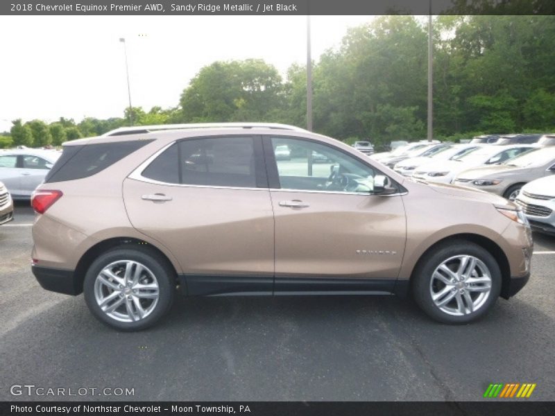 Sandy Ridge Metallic / Jet Black 2018 Chevrolet Equinox Premier AWD