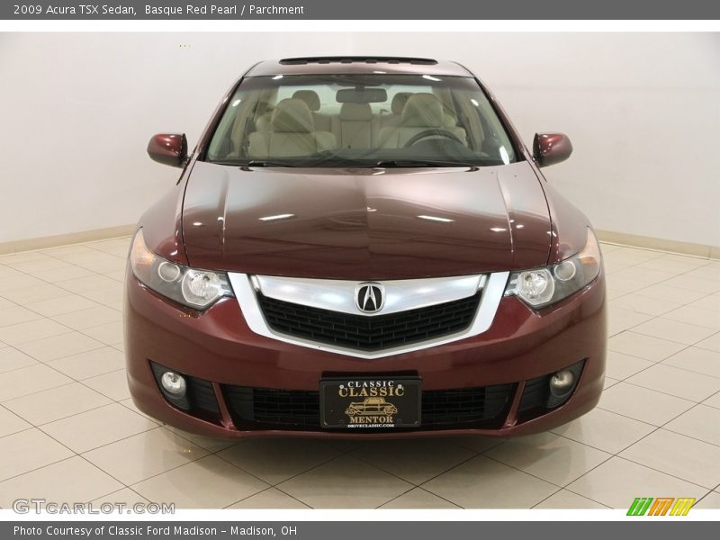 Basque Red Pearl / Parchment 2009 Acura TSX Sedan