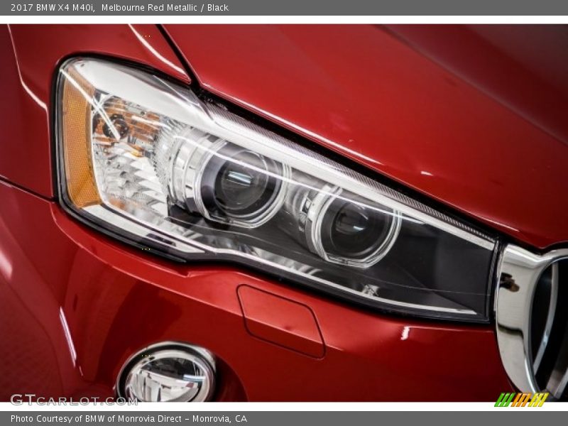 Melbourne Red Metallic / Black 2017 BMW X4 M40i