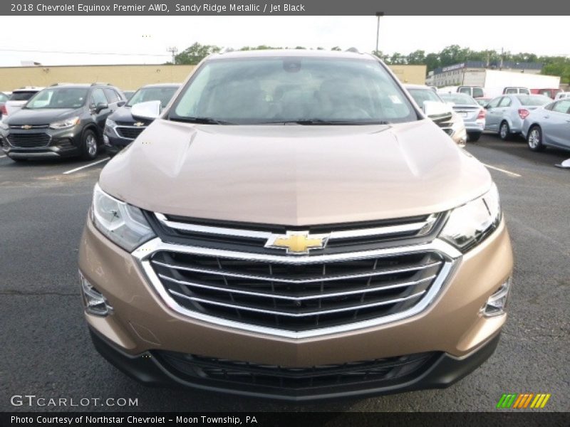 Sandy Ridge Metallic / Jet Black 2018 Chevrolet Equinox Premier AWD