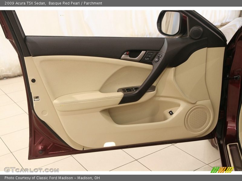 Basque Red Pearl / Parchment 2009 Acura TSX Sedan