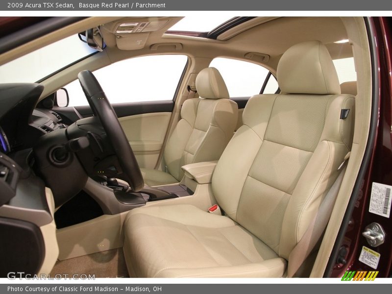 Basque Red Pearl / Parchment 2009 Acura TSX Sedan