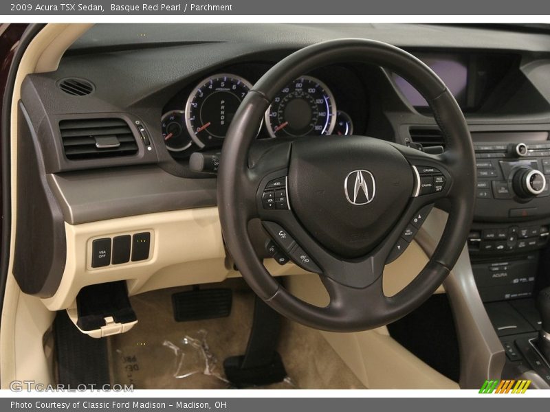 Basque Red Pearl / Parchment 2009 Acura TSX Sedan