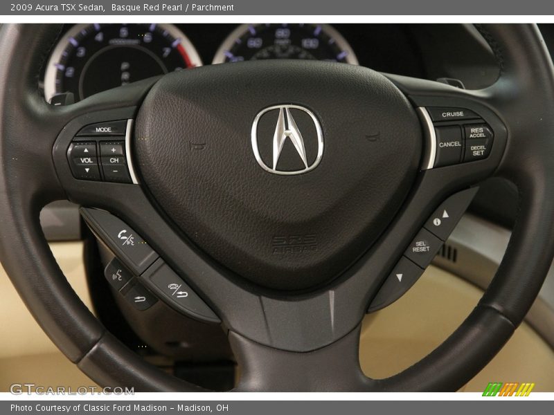 Basque Red Pearl / Parchment 2009 Acura TSX Sedan
