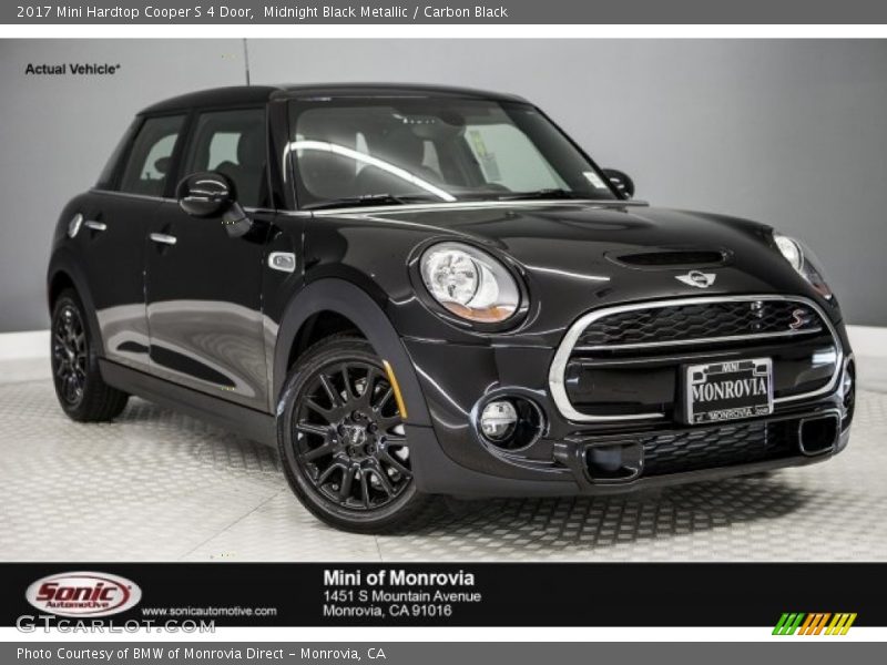 Midnight Black Metallic / Carbon Black 2017 Mini Hardtop Cooper S 4 Door