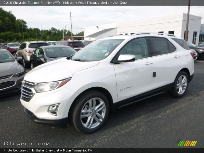 Iridescent Pearl Tricoat / Medium Ash Gray 2018 Chevrolet Equinox Premier AWD