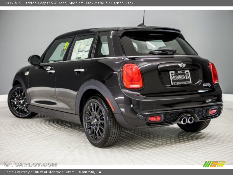 Midnight Black Metallic / Carbon Black 2017 Mini Hardtop Cooper S 4 Door