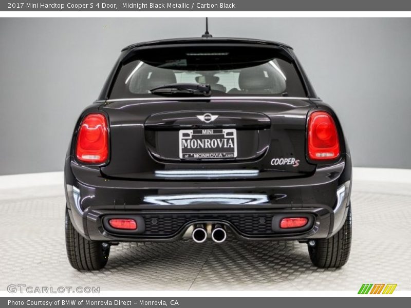 Midnight Black Metallic / Carbon Black 2017 Mini Hardtop Cooper S 4 Door