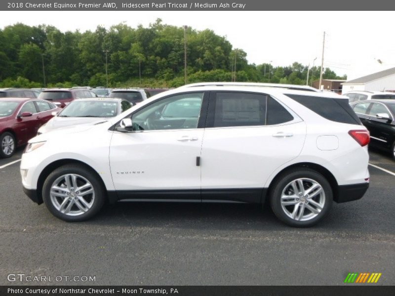 Iridescent Pearl Tricoat / Medium Ash Gray 2018 Chevrolet Equinox Premier AWD
