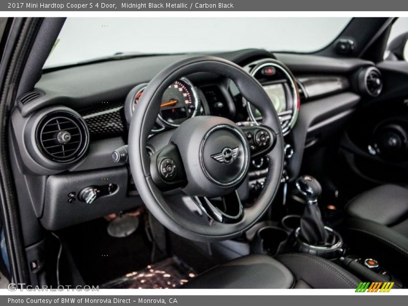 Midnight Black Metallic / Carbon Black 2017 Mini Hardtop Cooper S 4 Door