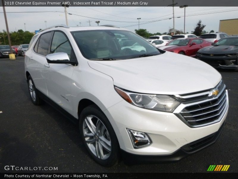 Iridescent Pearl Tricoat / Medium Ash Gray 2018 Chevrolet Equinox Premier AWD