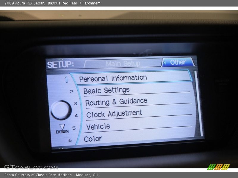Basque Red Pearl / Parchment 2009 Acura TSX Sedan