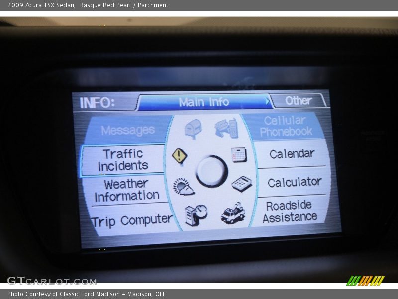 Basque Red Pearl / Parchment 2009 Acura TSX Sedan
