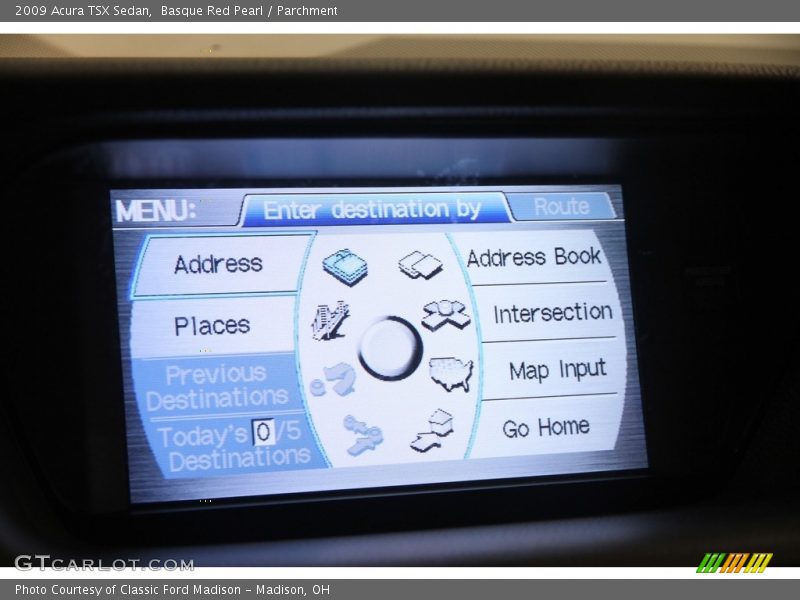 Basque Red Pearl / Parchment 2009 Acura TSX Sedan