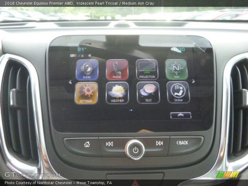 Iridescent Pearl Tricoat / Medium Ash Gray 2018 Chevrolet Equinox Premier AWD