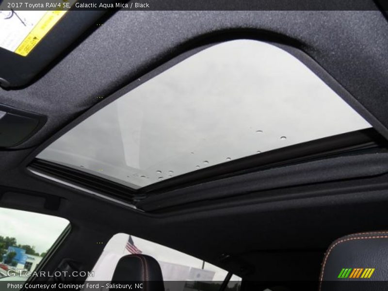 Galactic Aqua Mica / Black 2017 Toyota RAV4 SE