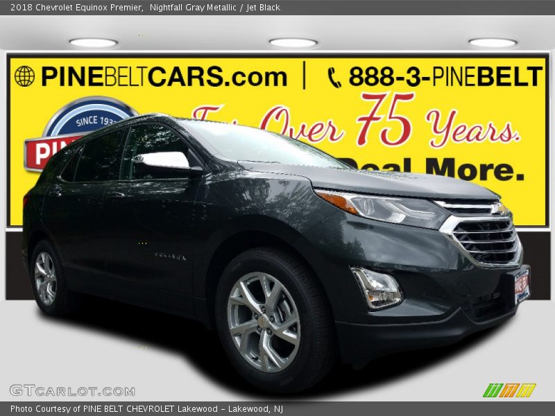 Nightfall Gray Metallic / Jet Black 2018 Chevrolet Equinox Premier