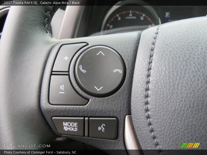 Galactic Aqua Mica / Black 2017 Toyota RAV4 SE