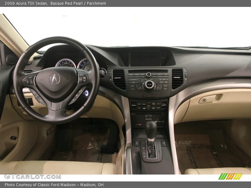 Basque Red Pearl / Parchment 2009 Acura TSX Sedan