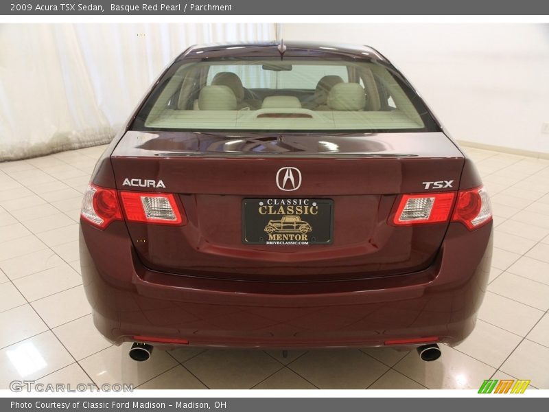 Basque Red Pearl / Parchment 2009 Acura TSX Sedan