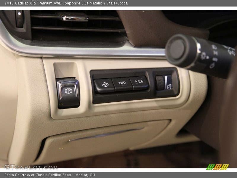 Sapphire Blue Metallic / Shale/Cocoa 2013 Cadillac XTS Premium AWD