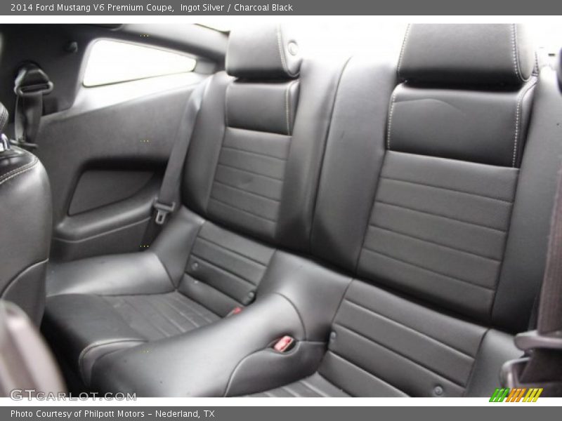 Ingot Silver / Charcoal Black 2014 Ford Mustang V6 Premium Coupe