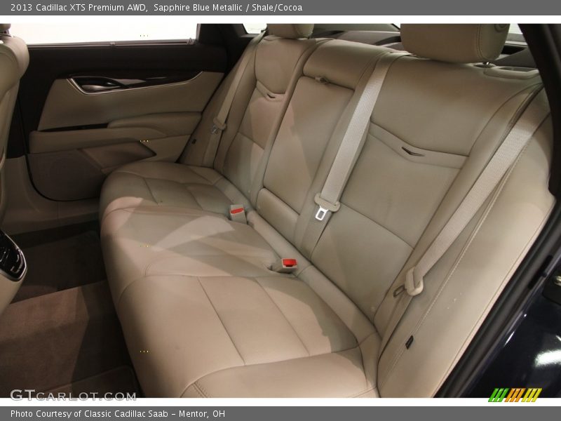 Sapphire Blue Metallic / Shale/Cocoa 2013 Cadillac XTS Premium AWD