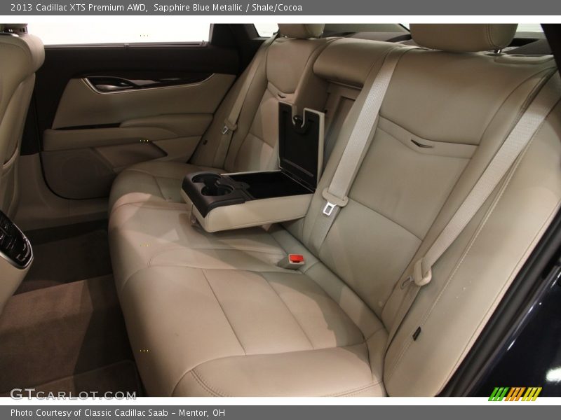 Sapphire Blue Metallic / Shale/Cocoa 2013 Cadillac XTS Premium AWD